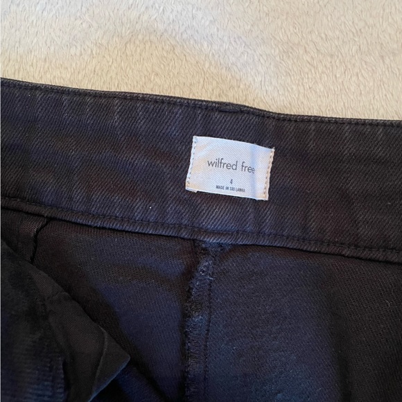 Wilfred Free Modern Cargo Pants aritzia black 4 utility denim jeans pant black - Picture 5 of 14